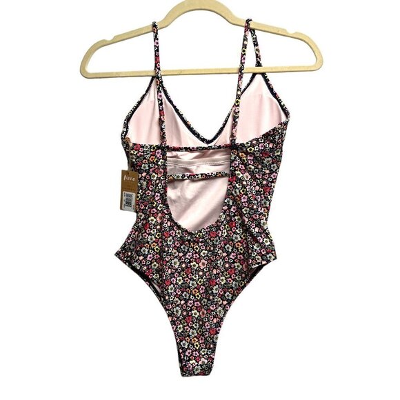 NWT Nana the Brand Anne V-neck floral one-piece Size XS - Picture 3 of 5
